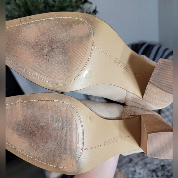 Vince Camuto Pointed Toe Tan Leather Boots 8M - Picture 5 of 7